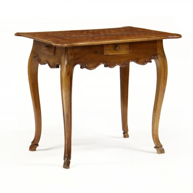 A FRENCH MAHOGANY PARQUETRY
