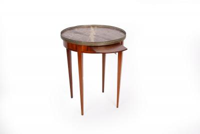 A French marble top mahogany