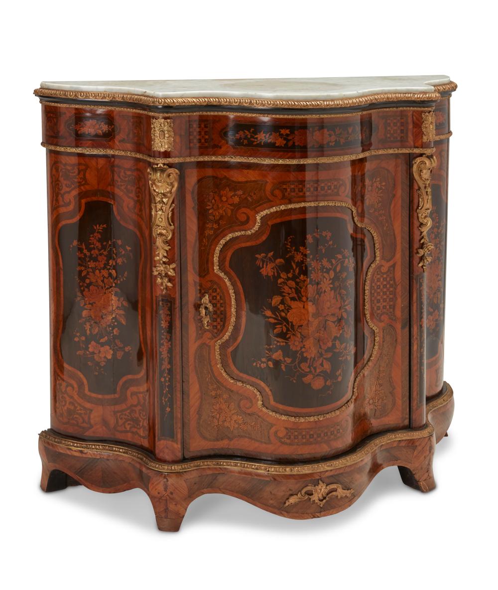 A FRENCH MARQUETRY CABINETA