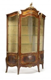 A FRENCH MARQUETRY VITRINEA Fr