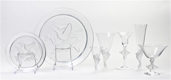 A French Molded and Frosted Glass