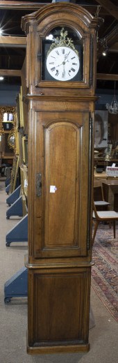 A FRENCH MORBIER TALL CASE CLO