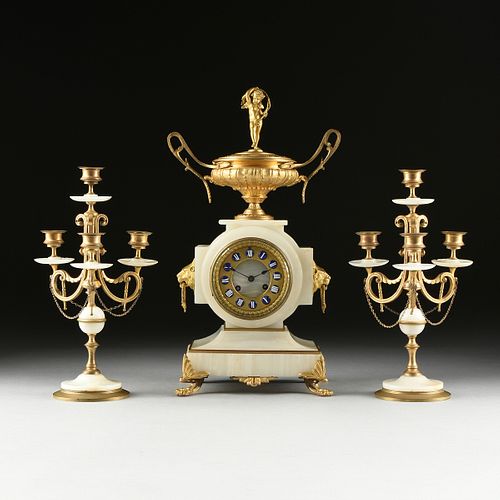 A FRENCH NEO-GREC GILT BRONZE