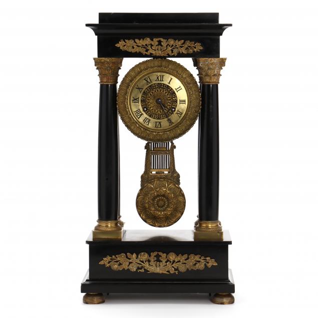 A FRENCH NEOCLASSICAL SLATE AND