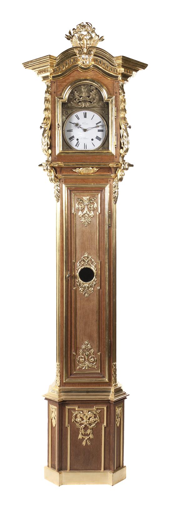 A French Oak and Parcel Gilt Tall