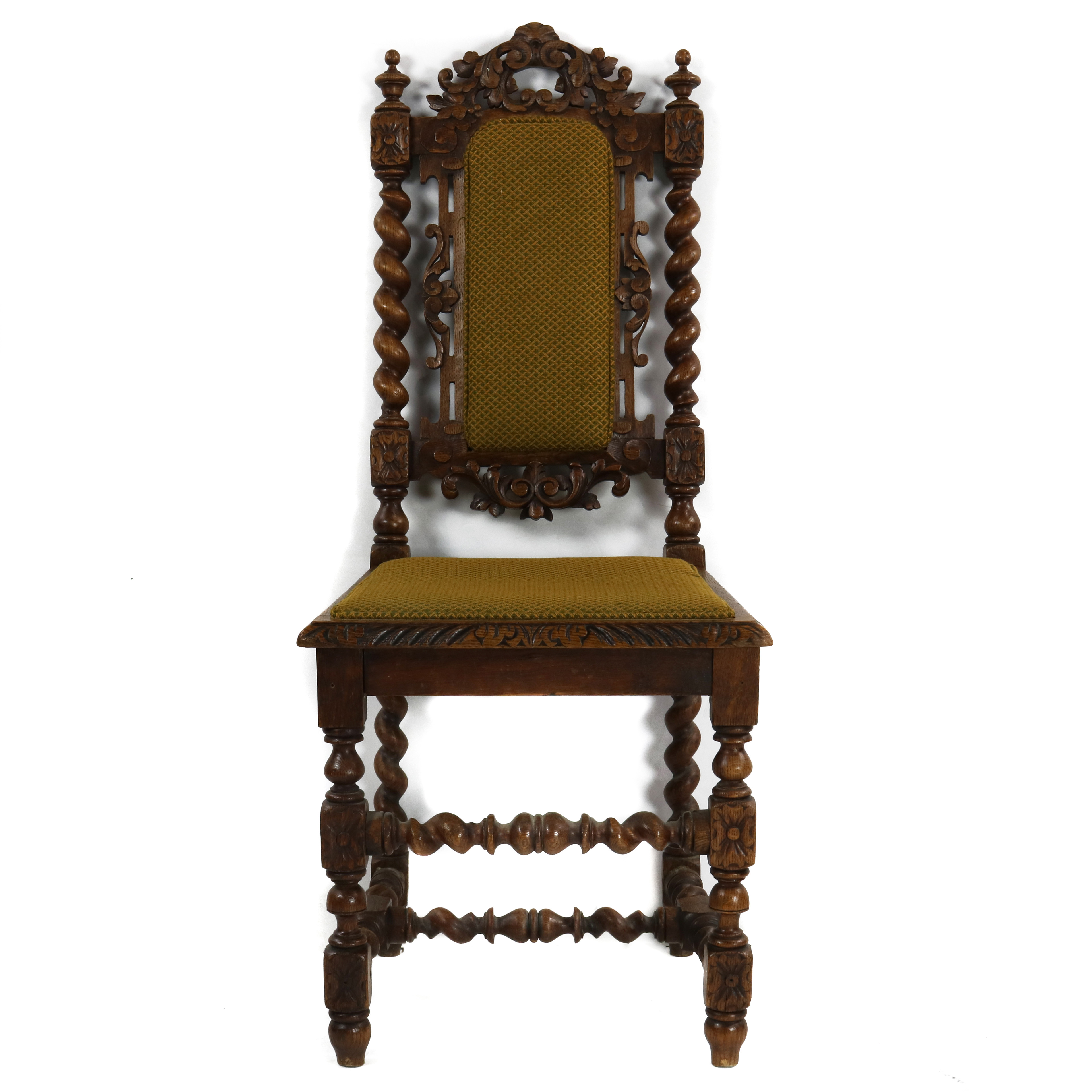 A FRENCH OAK LOUIS XIII CARVED