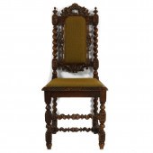 A FRENCH OAK LOUIS XIII CARVED