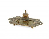 A FRENCH ONYX AND CHAMPLEVé IN