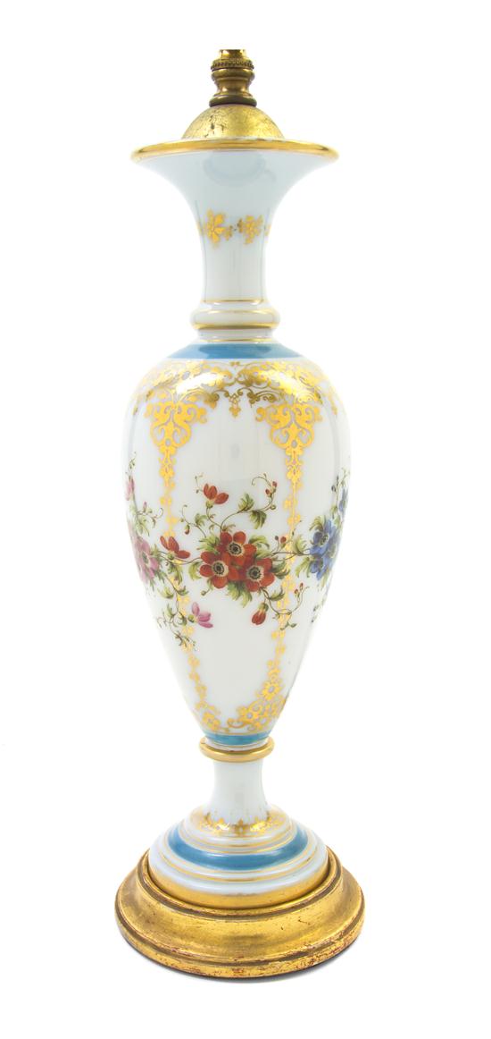 A French Opaline Glass Vase