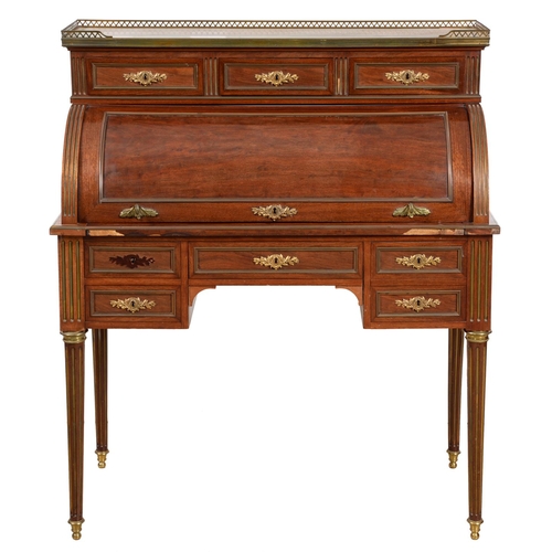 A French ormolu mounted mahogany