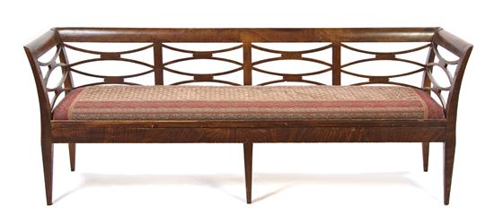 A French Painted Pine Bench