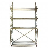 A French Painted Wrought Iron