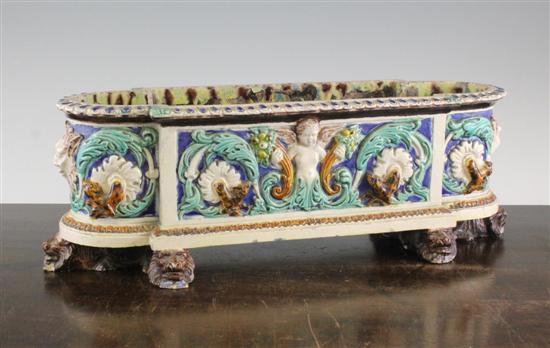 A French Palissy style faience