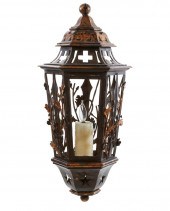 A FRENCH PARCEL GILT TOLE & IR