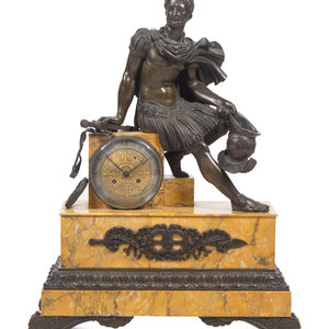 A French Patinated Bronze and