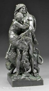 A French Patinated Bronze Figu