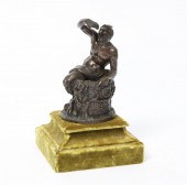 A FRENCH PATINATED BRONZE MODE