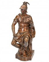 A FRENCH PATINATED BRONZE MODE