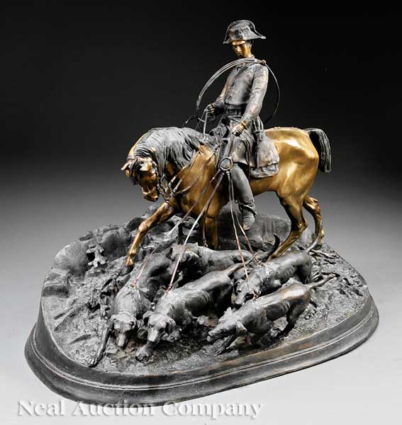 A French Patinated Bronze of a