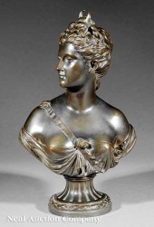A French Patinated Bronze of "