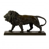 A FRENCH PATINATED BRONZE STUD