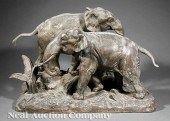 A French Patinated Metal Figur