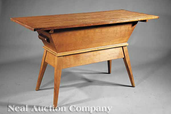 A French Pine Dough Box on Stand