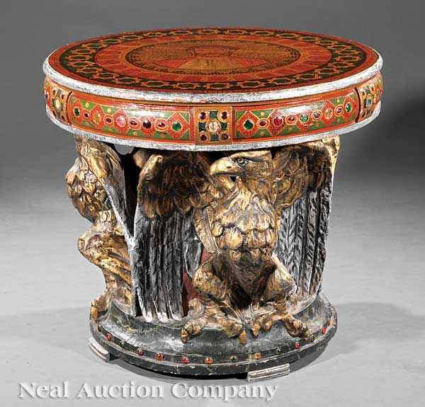 A French Polychromed and