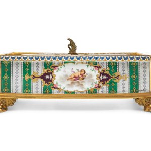 A French Porcelain Encrier Late