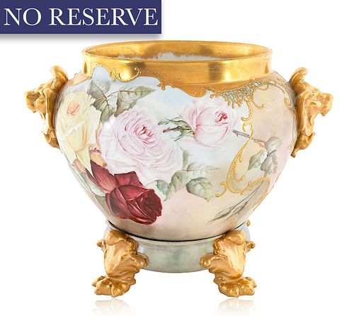 A FRENCH PORCELAIN JARDINIERE,