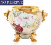 A FRENCH PORCELAIN JARDINIERE,