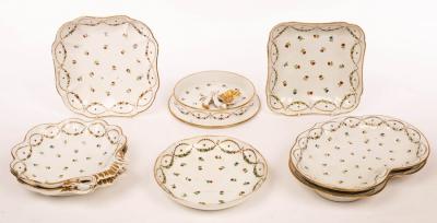 A French porcelain part dessert