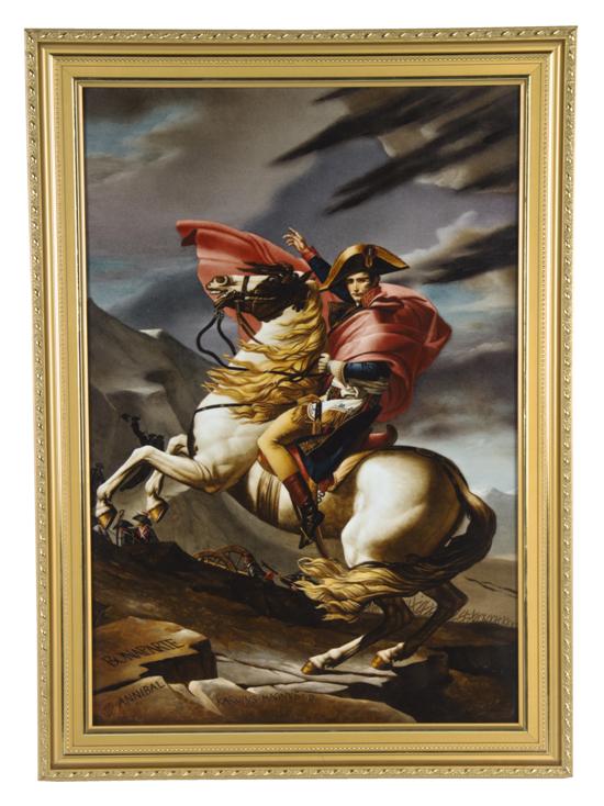 A French Porcelain Plaque depicting