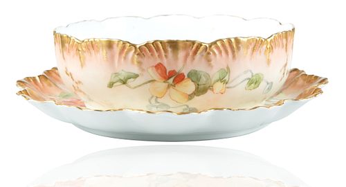 A FRENCH PORCELAIN VEGETABLE