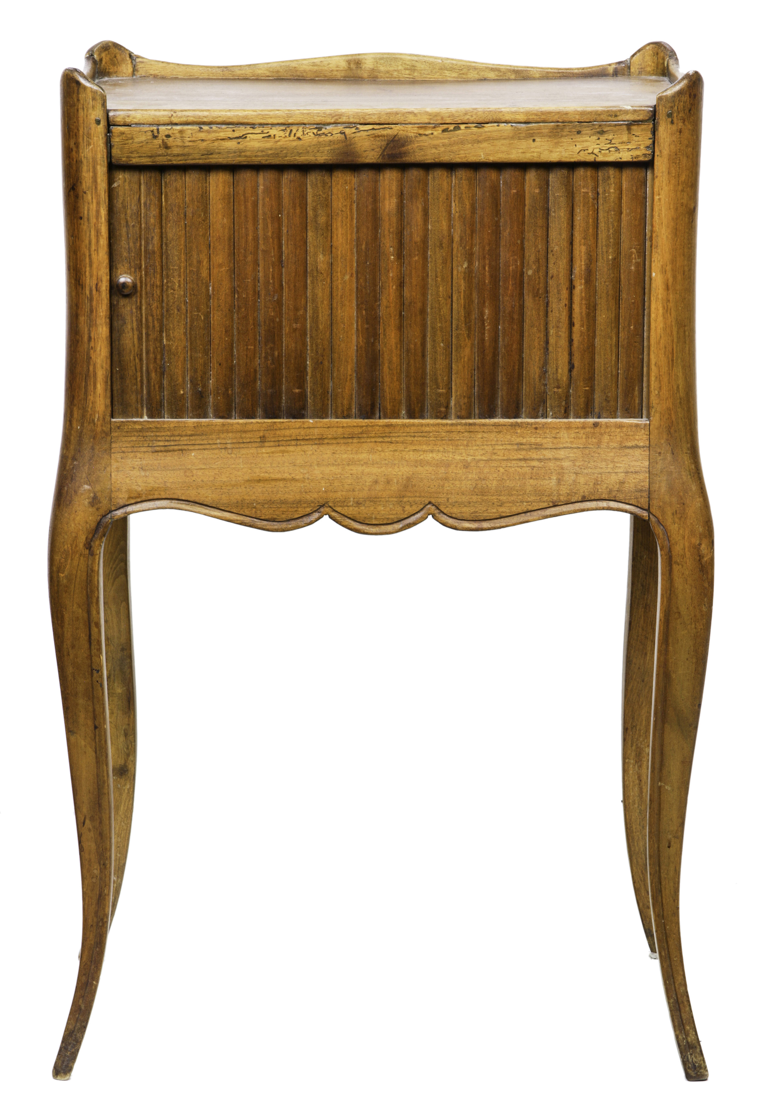 A FRENCH PROVINCIAL BEDSIDE TABLE
