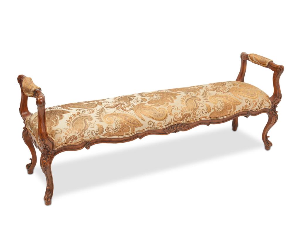 A FRENCH PROVINCIAL-STYLE BENCHA