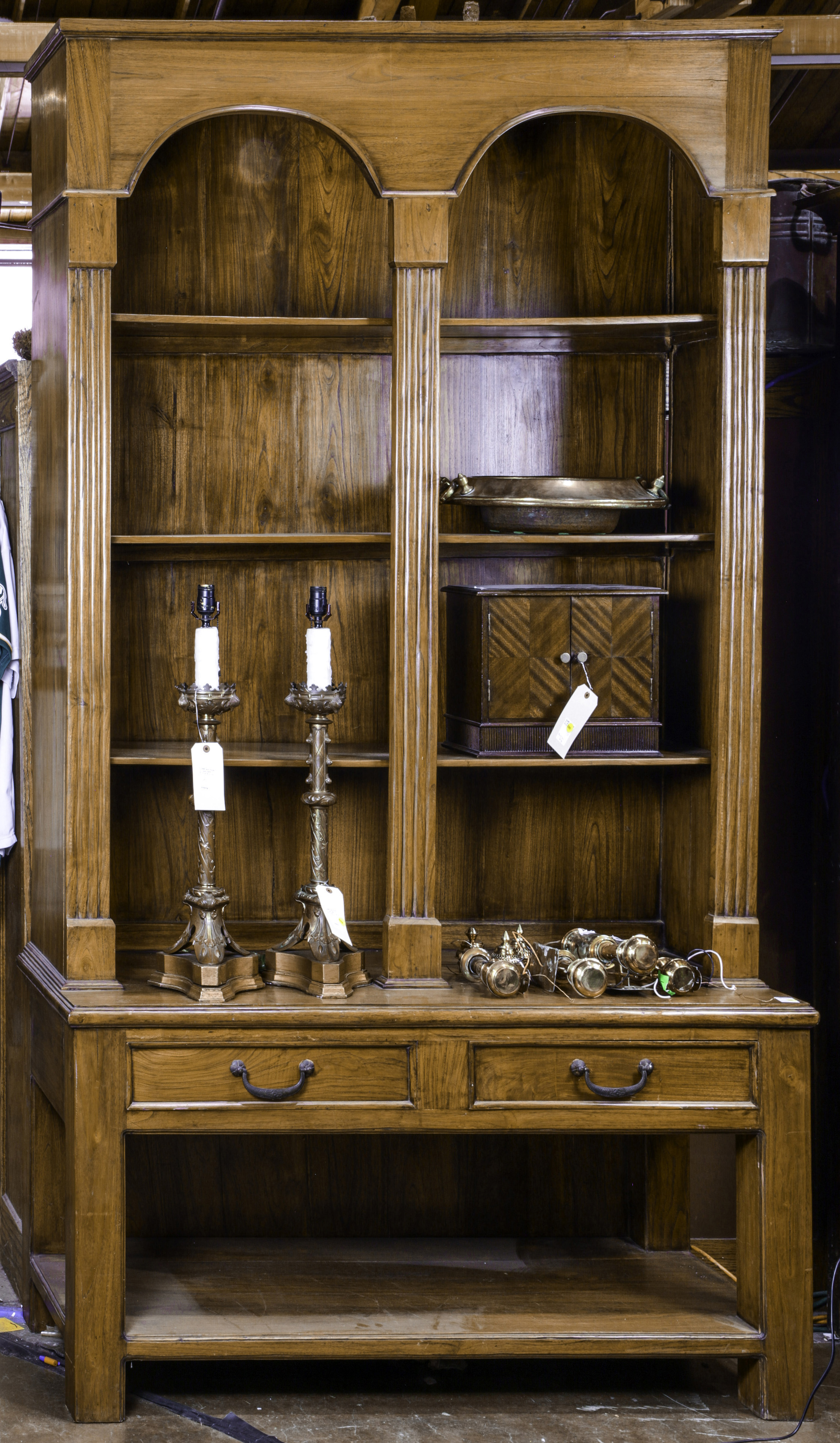 A FRENCH PROVINCIAL STYLE VITRINE A