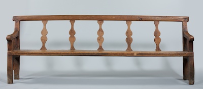 A French Provincial Wooden Bench