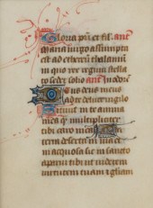 A French Psalter Leaf from a B