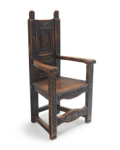 A FRENCH RENAISSANCE OAK CAQUE