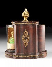 A FRENCH ROSEWOOD VENEER AND G