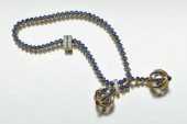 A French Sapphire, Diamond, 18