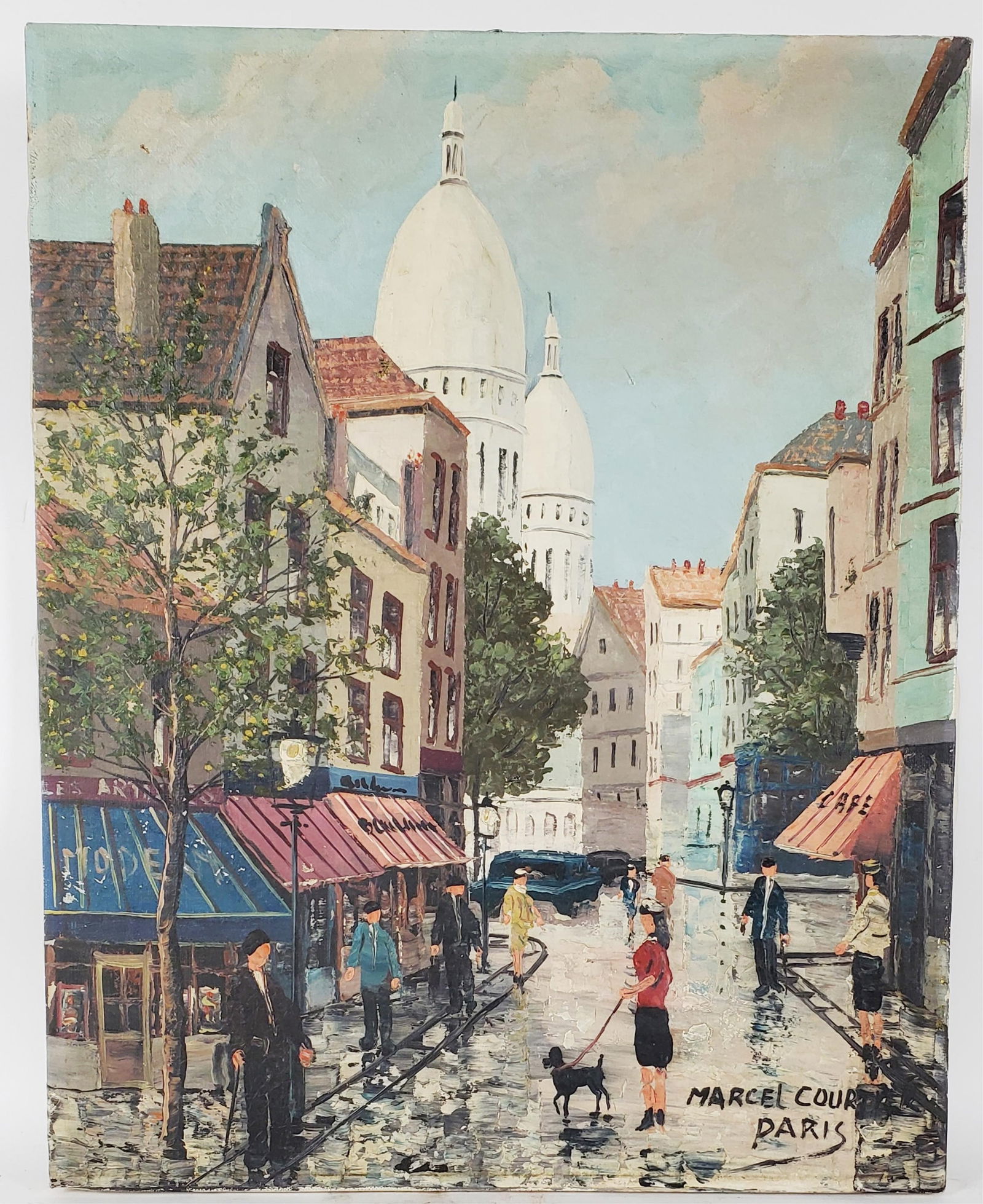 A FRENCH SCHOOL OF PARIS OIL ON