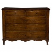 A FRENCH SERPENTINE CHEST OF D
