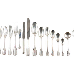 A French Silver Flatware Service