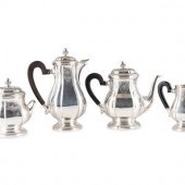 A French Silver Four-Piece Tea