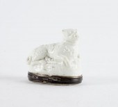 A FRENCH SILVER-MOUNTED WHITE