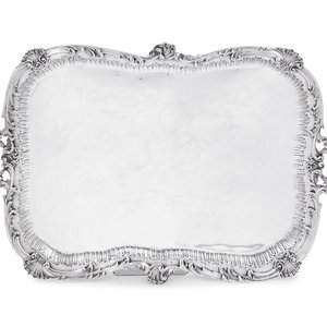 A French Silver Serving Tray