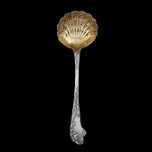 A FRENCH SILVER SUGAR SIFTER,