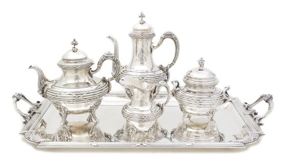 A French Silver Tea and Coffee